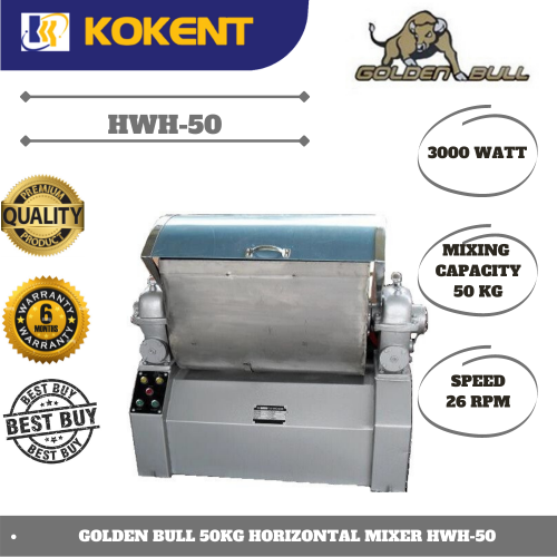 GOLDEN BULL 50KG HORIZONTAL MIXER HWH-50