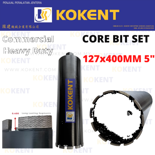 KOKENT COMMERCIAL USE DIAMOND CORE DRILL BIT 127X40MM 5