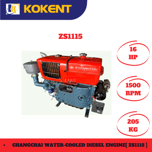 CHANGCHAI WATER-COOLED DIESEL ENGINE ZS1115 17HP