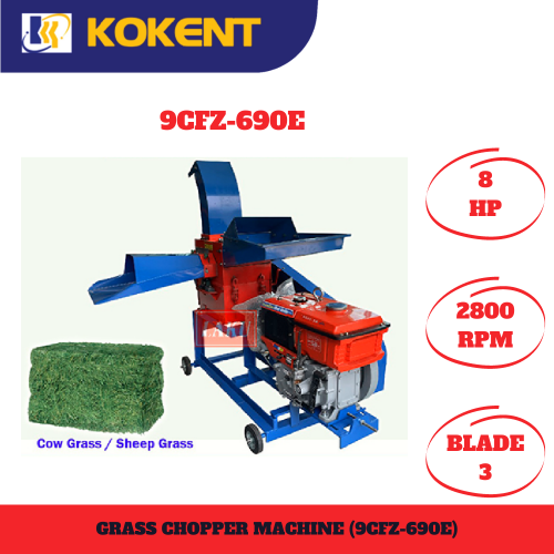 GRASS CHOPPER MACHINE 9CFZ-690E C/W CHANGCHAI ENGINE RK 80