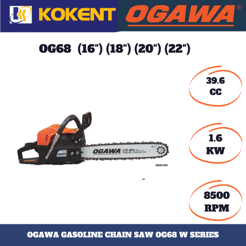 OGAWA GASOLINE CHAIN SAW OG68