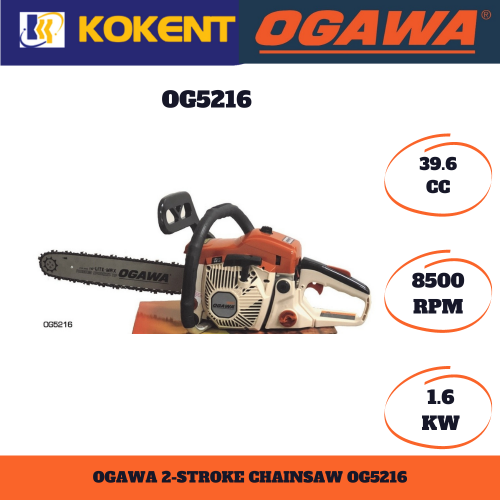 OGAWA GASOLINE CHAIN SAW OG5216