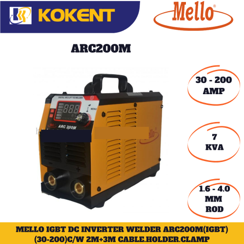 MELLO ARC200M(IGBT) 1 PHASE INVERTER WELDING MACHINE