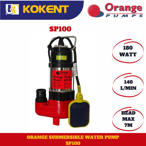 ORANGE AUTO SUBMERSIBLE WATER PUMP SP100