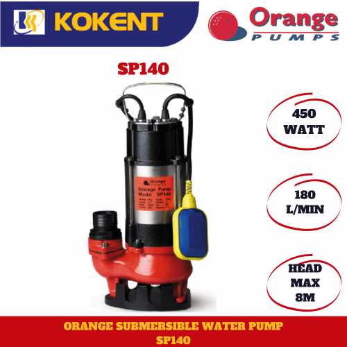 ORANGE AUTO SUBMERSIBLE WATER PUMP SP140