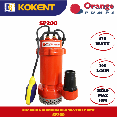 ORANGE AUTO SUBMERSIBLE WATER PUMP SP200