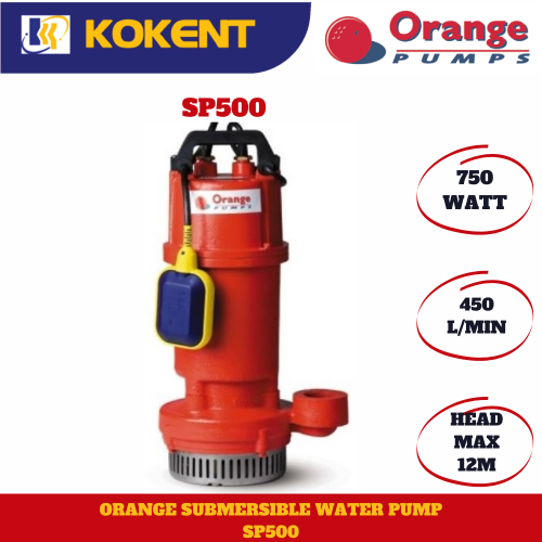 ORANGE AUTO SUBMERSIBLE WATER PUMP SP500