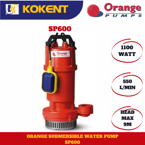 ORANGE AUTO SUBMERSIBLE WATER PUMP SP600