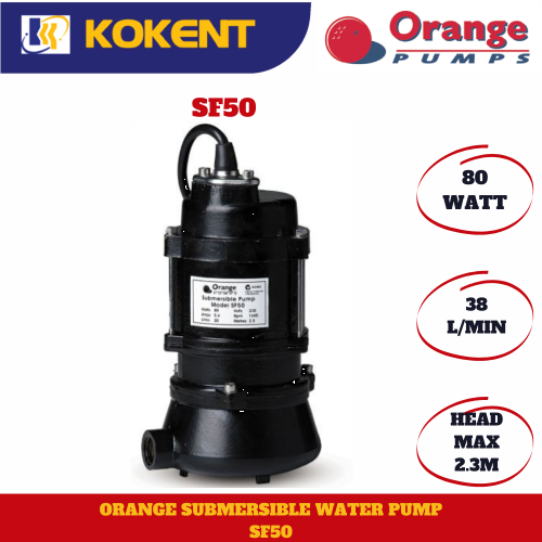 ORANGE AUTO SUBMERSIBLE WATER PUMP SF50