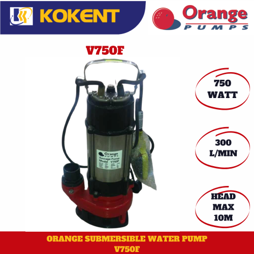 ORANGE AUTO SUBMERSIBLE WATER PUMP V750F