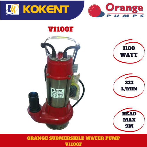 ORANGE AUTO SUBMERSIBLE WATER PUMP V1100F