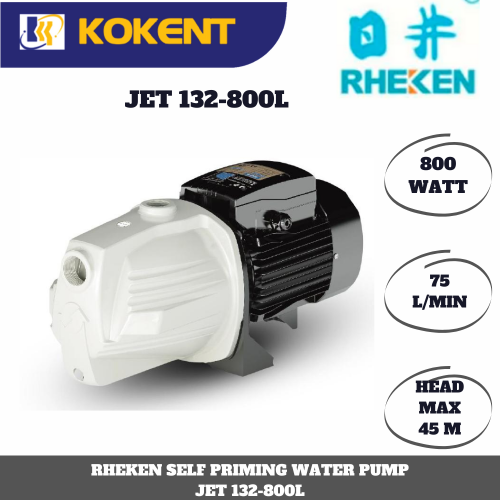 RHEKEN SELF PRIMING WATER PUMP JET 132-800L