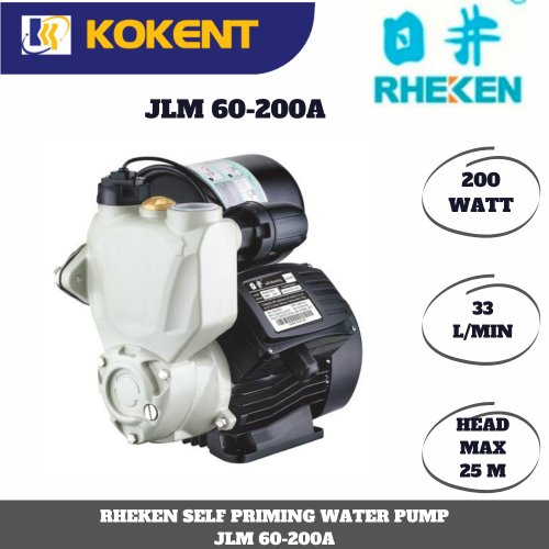 RHEKEN SELF PRIMING WATER PUMP JLM 60-200A