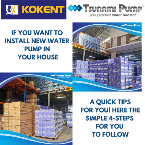 A quick tips for you! Here the simple 4-steps for you to follow to install new pump