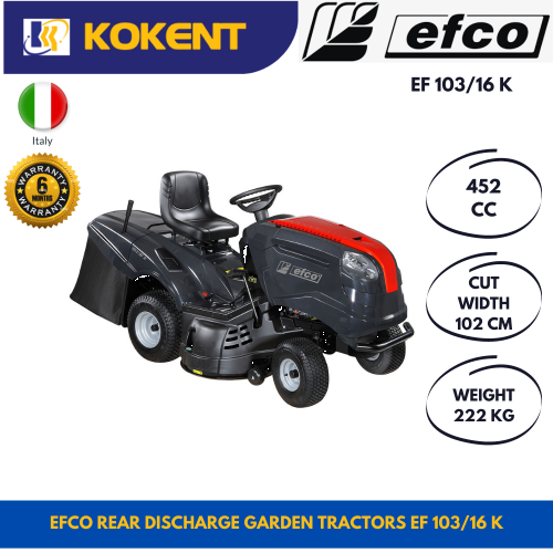 EFCO Rear discharge garden tractors EF 103/16 K