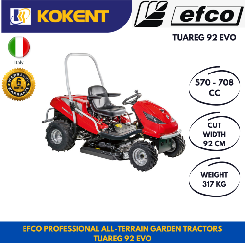 EFCO Professional all-terrain garden tractors TUAREG 92 EVO