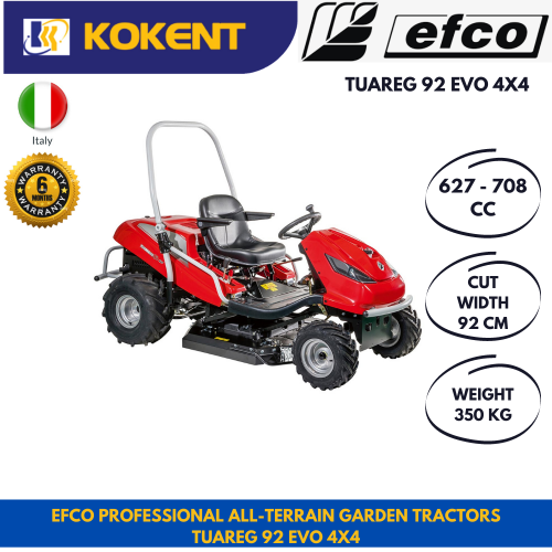 EFCO Professional all-terrain garden tractors TUAREG 92 EVO 4X4