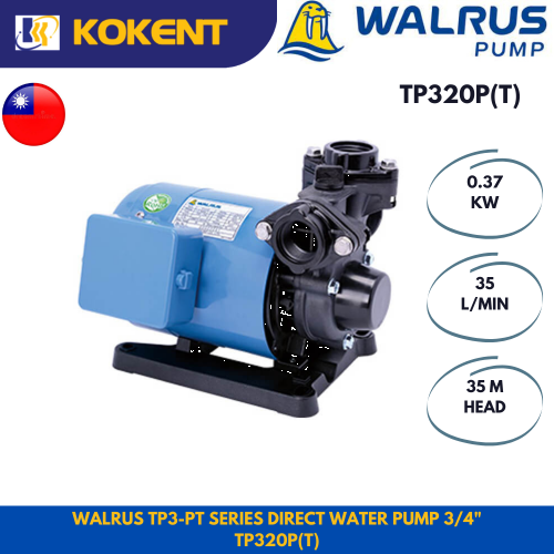 WALRUS TP3-PT Series Direct Water Pump 3/4