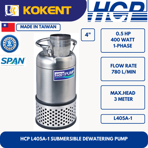 HCP SUBMERSIBLE DEWATERING PUMP L405A