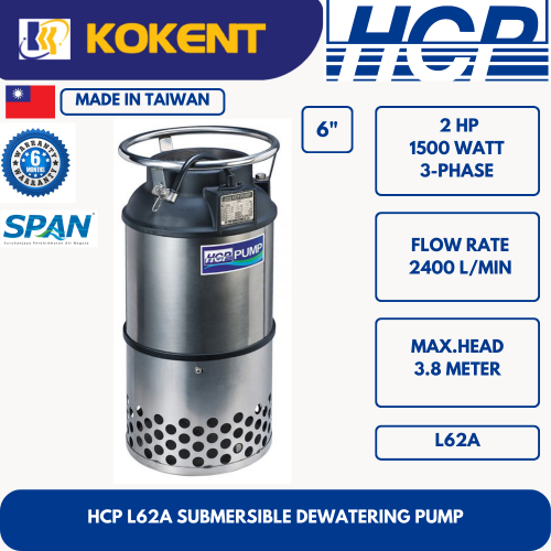 HCP SUBMERSIBLE DEWATERING PUMP L62A