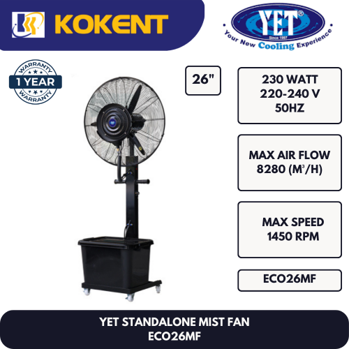 YET STANDALONE MIST FAN ECO26MF