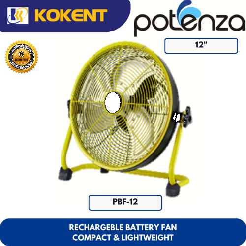 POTENZA RECHARGEBLE BATTERY FAN [ COMPACT & LIGHTWEIGHT]