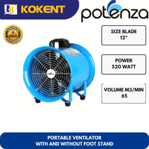 POTENZA PRTABLE VENTILATOR FAN - WITH AND WITHOUT FOOT STAND