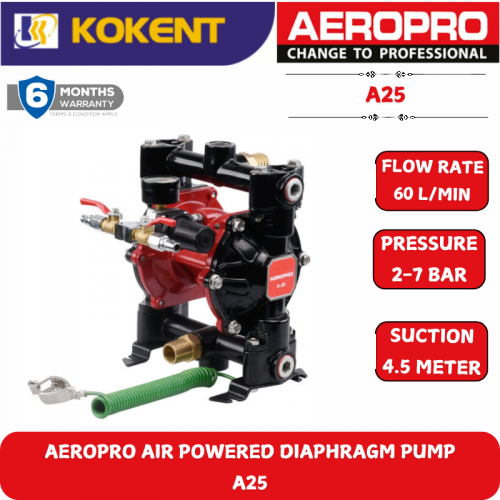 AEROPRO AIR POWERED DIAPHRAGM PUMP A25