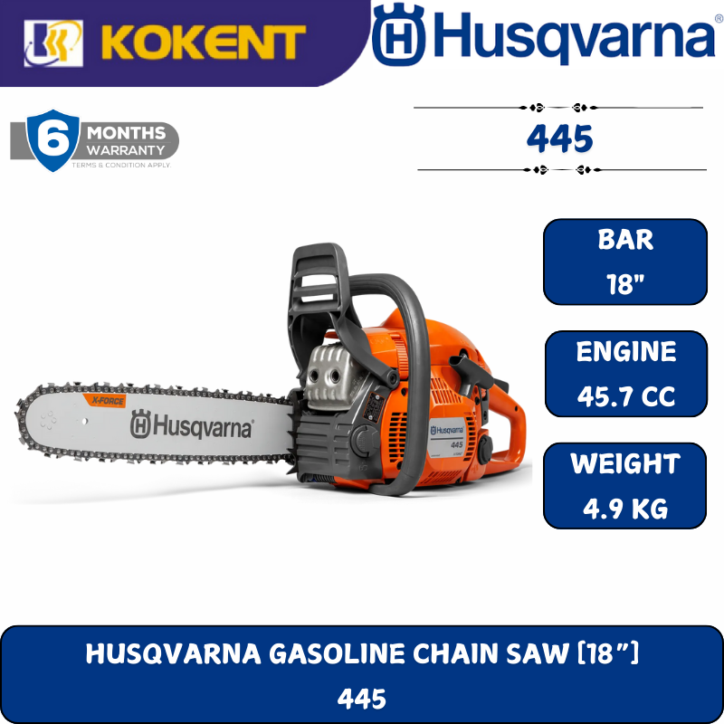 UpStart Components 4-Pack 18" Semi Chisel Saw Chain For Husqvarna 450 Chainsaws