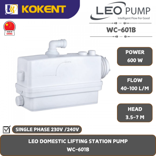 LEO DOMESTIC LIFTING STATION PUMP  WC-601B