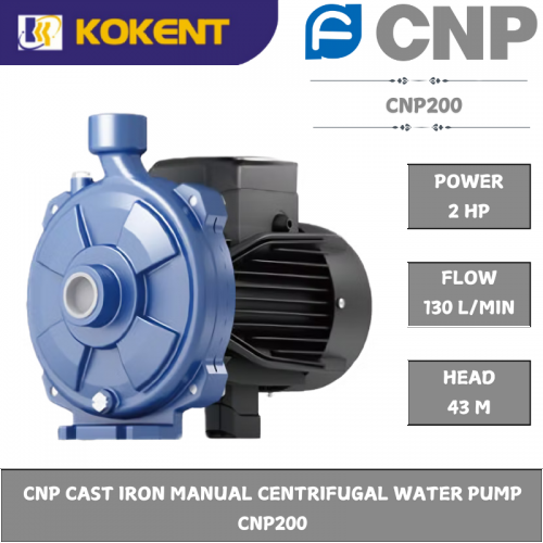 CNP CAST IRON MANUAL CENTRIFUGAL WATER PUMP CNP200 [1