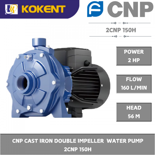 CNP CAST IRON DOUBLE IMPELLER  WATER PUMP 2CNP150H
