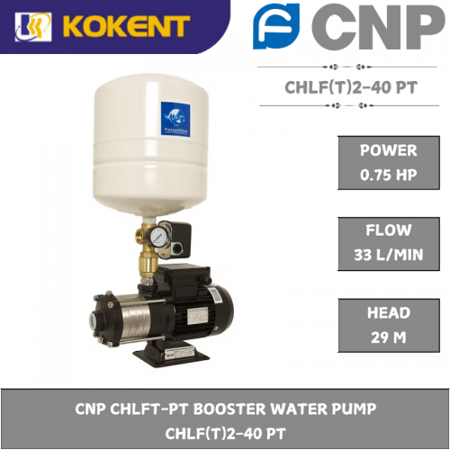 CNP CHLFT-PT BOOSTER WATER PUMP  CHLF(T)2-40 PT