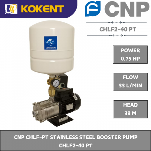 CNP CHLF-PT STAINLESS STEEL BOOSTER PUMP  CHLF2-40 PT