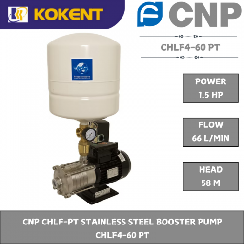 CNP CHLF-PT STAINLESS STEEL BOOSTER PUMP  CHLF4-60 PT