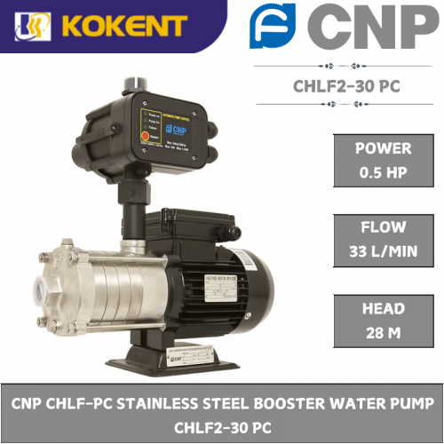 CNP CHLF-PC STAINLESS STEEL BOOSTER WATER PUMP  CHLF2-30 PC