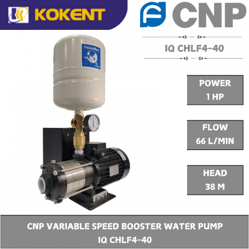 CNP VARIABLE SPEED BOOSTER WATER PUMP  IQ CHLF4-40