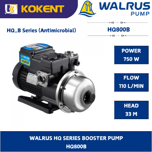 WALRUS HQ SERIES BOOSTER PUMP  HQ800B