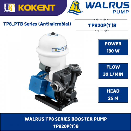 WALRUS TP8 SERIES BOOSTER PUMP  TP820P(T)B
