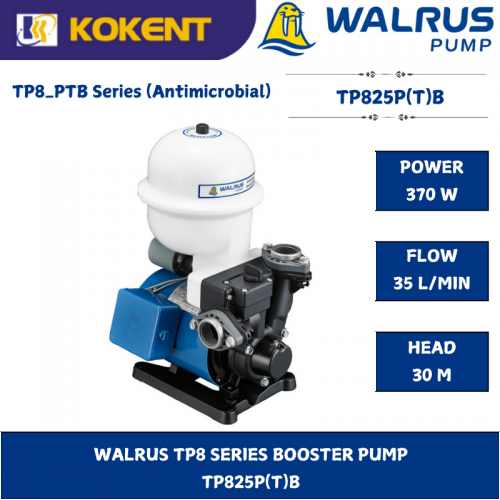 WALRUS TP8 SERIES BOOSTER PUMP  TP825P(T)B