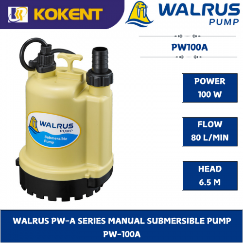 WALRUS PW-A SERIES MANUAL SUBMERSIBLE PUMP  PW-100A