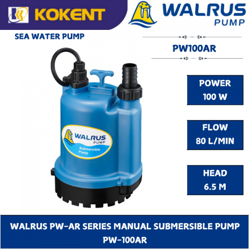 WALRUS PW-AR SERIES MANUAL SUBMERSIBLE PUMP  PW-100AR