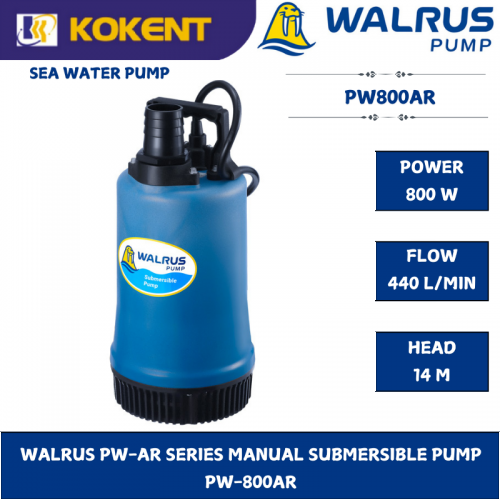 WALRUS PW-AR SERIES MANUAL SUBMERSIBLE PUMP  PW-800AR