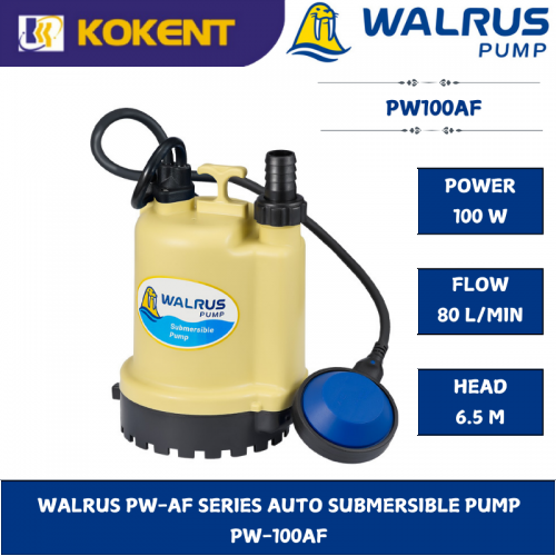 WALRUS PW-AF SERIES AUTO SUBMERSIBLE PUMP   PW-100AF