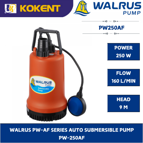 WALRUS PW-AF SERIES AUTO SUBMERSIBLE PUMP   PW-250AF