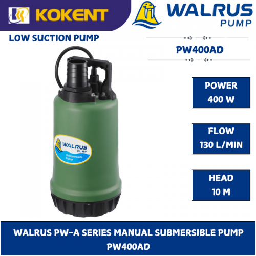 WALRUS PW-A SERIES MANUAL SUBMERSIBLE PUMP   PW400AD