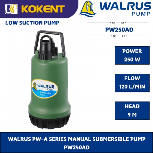 WALRUS PW-A SERIES MANUAL SUBMERSIBLE PUMP   PW250AD