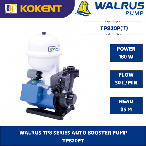WALRUS TP8 SERIES AUTO BOOSTER PUMP  TP820PT