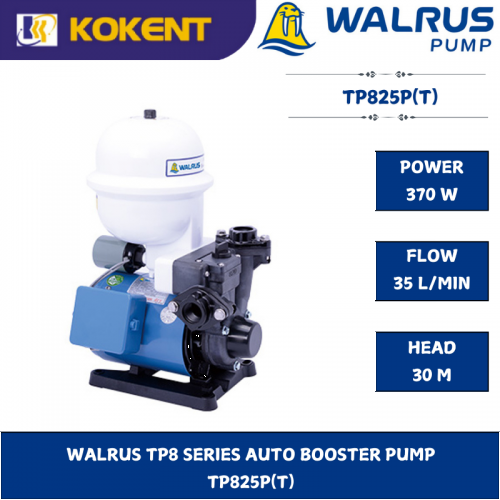 WALRUS TP8 SERIES AUTO BOOSTER PUMP  TP825P(T)