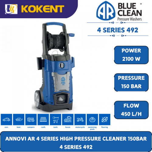 ANNOVI AR 4 SERIES HIGH PRESSURE CLEANER 150BAR  4 SERIES 492